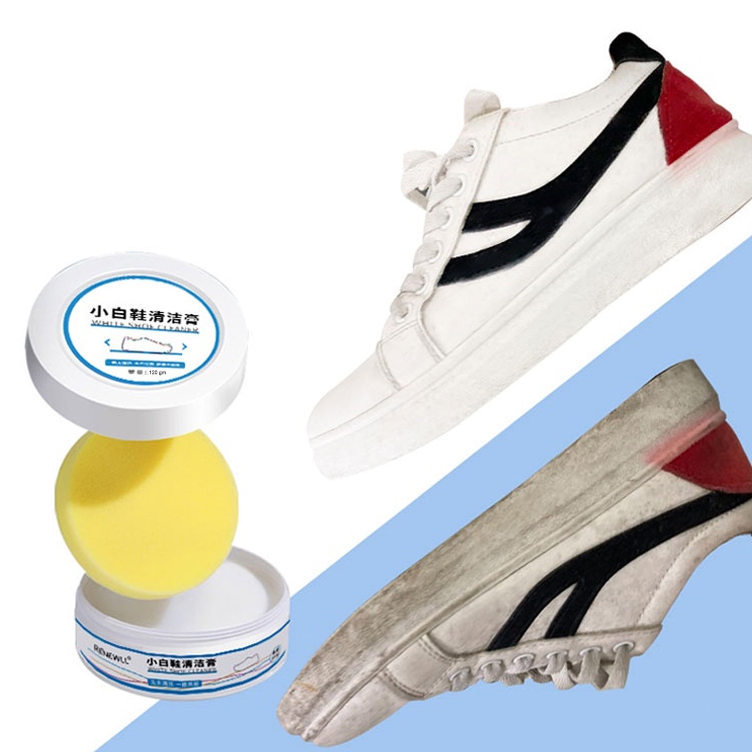 17828 Stain Remover Cleansing Cream for Shoe Polish Sneaker Cleaning Kit Shoe Eraser Stain Remover White Rubber Sole Shoe Cleaner White Shoe Cleaning Cream Stain Remover (120 Gm Approx) 17828 Stain Remover Cleansing Cream for Shoe Polish Sneaker Cleaning Kit Shoe Eraser Stain Remover White Rubber Sole Shoe Cleaner White Shoe Cleaning Cream Stain Remover (120 Gm Approx)